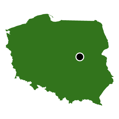 ポーランド共和国無料フリーイラスト｜首都(緑)